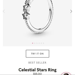 Selling brand new Pandora ring, selling it because it didn’t fit!!